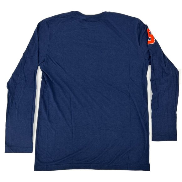Syracuse Orange Shirt Men's L Blue Nike Regular Fit Long Sleeve Crew Neck - Picture 5 of 9